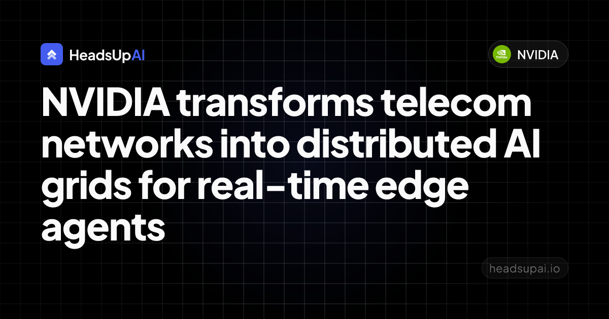Nvidia Telecom NVIDIA transforms telecom networks into distributed AI grids for real ...