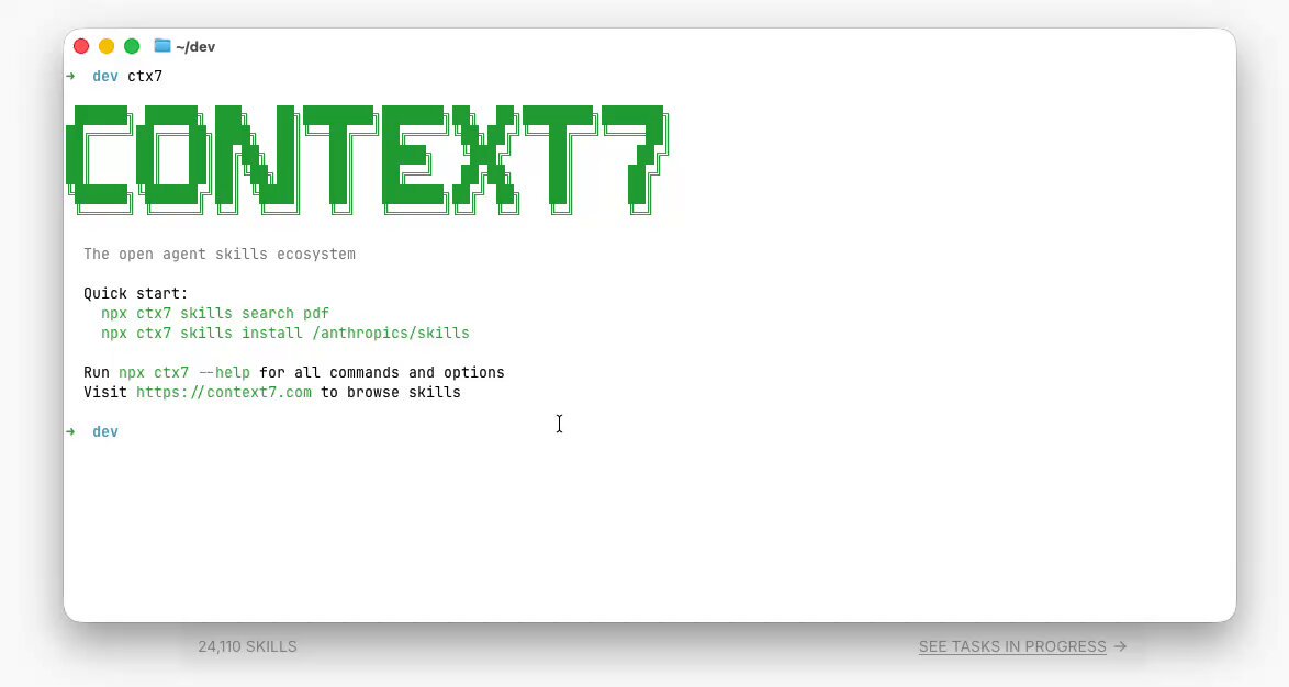 Context7 Launches Skills Marketplace with 24K+ Searchable Agent Skills