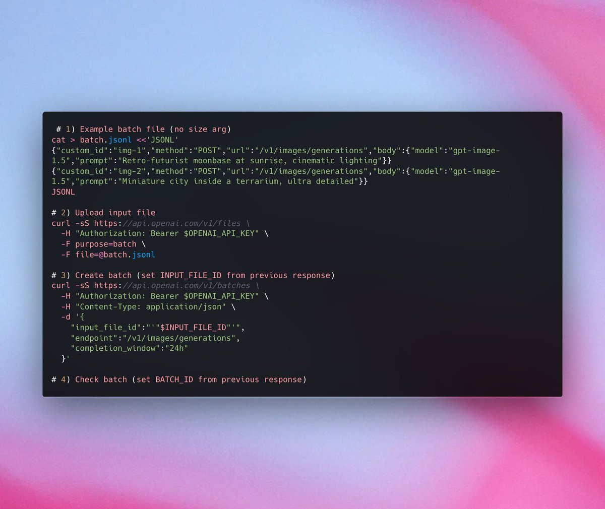 OpenAI Batch API Now Supports GPT Image Models at Half Cost