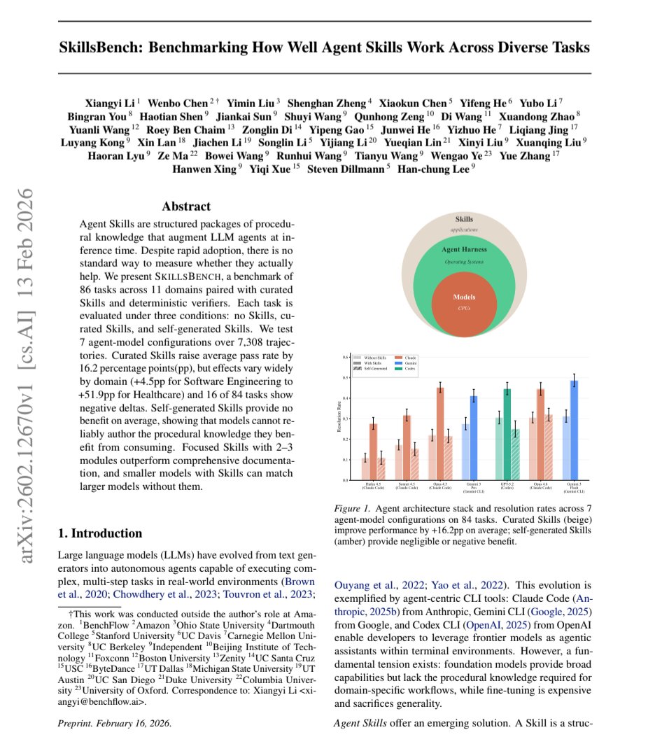 SkillsBench Measures Whether Agent Skills Actually Improve AI Performance