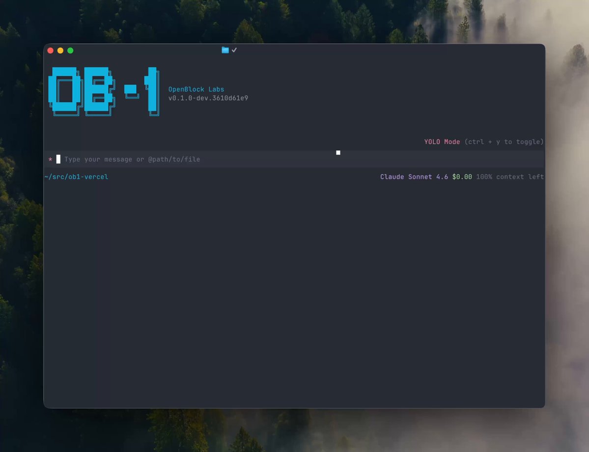 OB-1 Adds Vercel CLI as Preloaded Skill for All Sessions