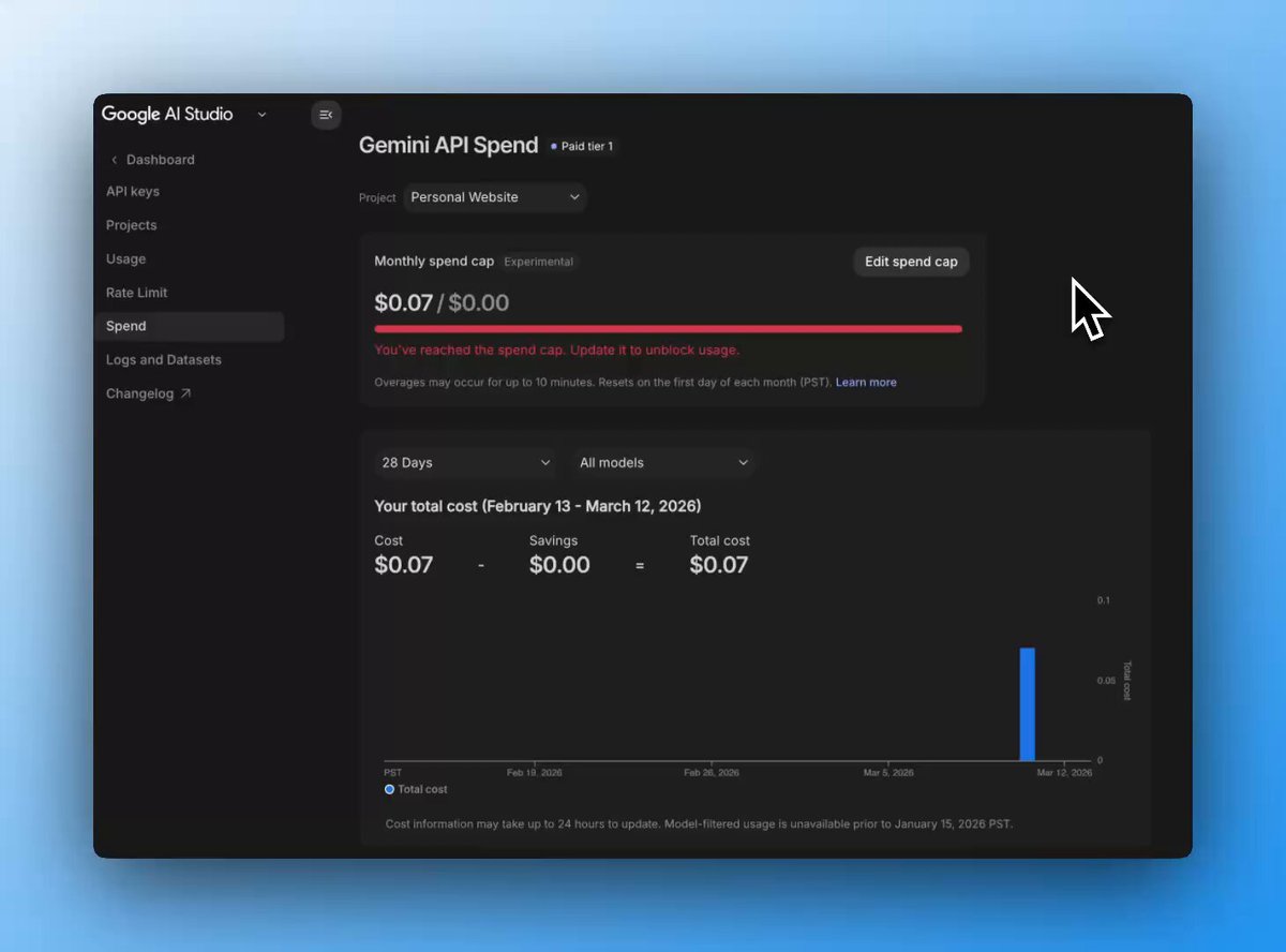 Google AI Studio Adds Spend Caps and Revamped Usage Tiers