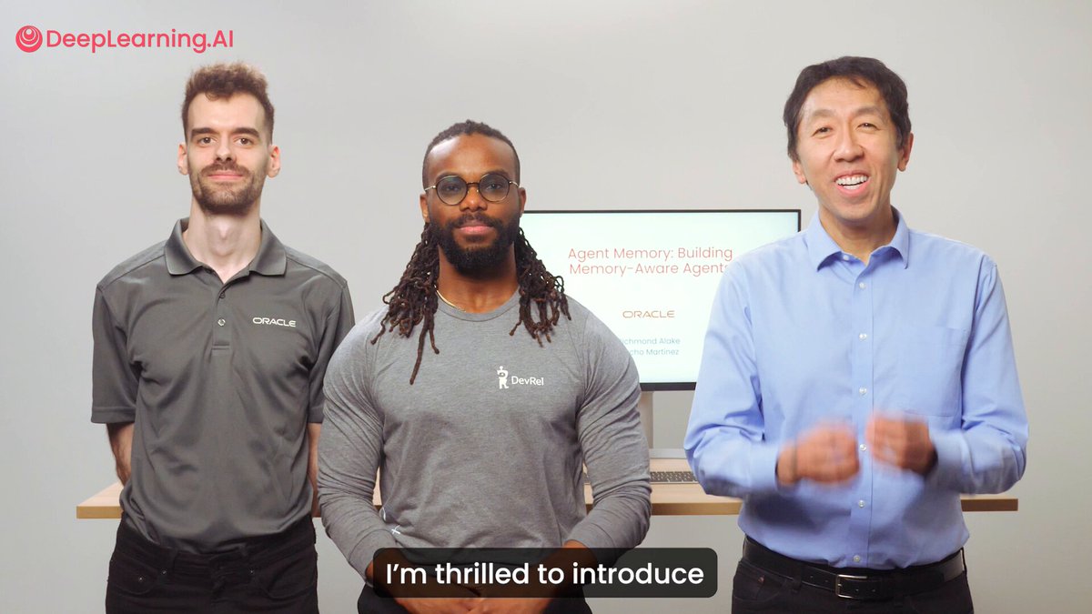 DeepLearning.AI Launches Course on Building Memory-Aware Agents with Oracle