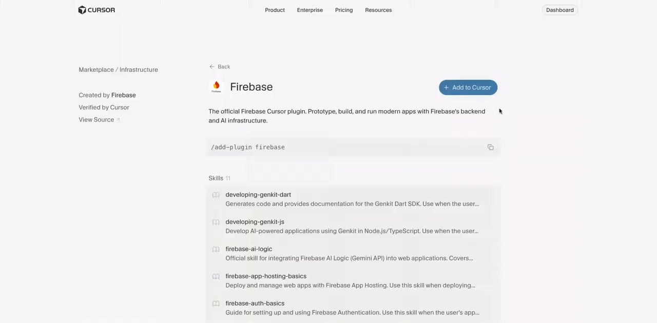 Firebase launches Cursor plugin to give AI agents native backend skills