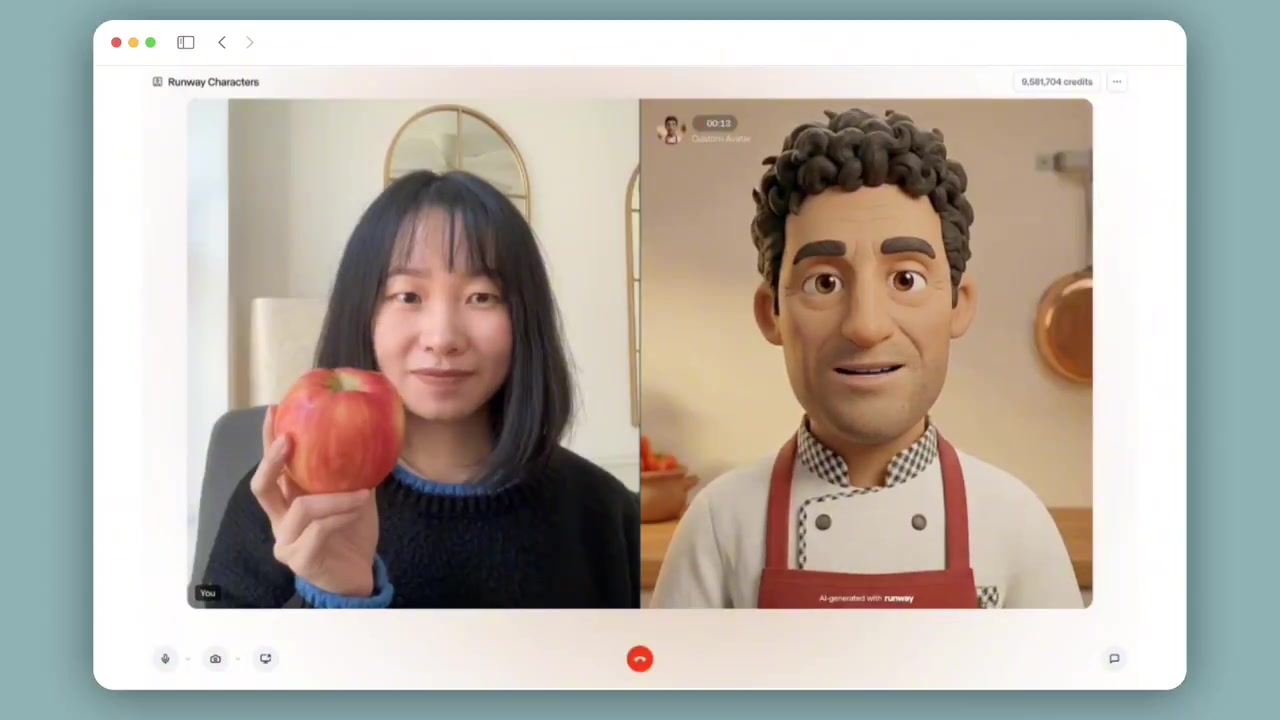 Runway Characters Gain Real-Time Vision via Camera and Screen Sharing