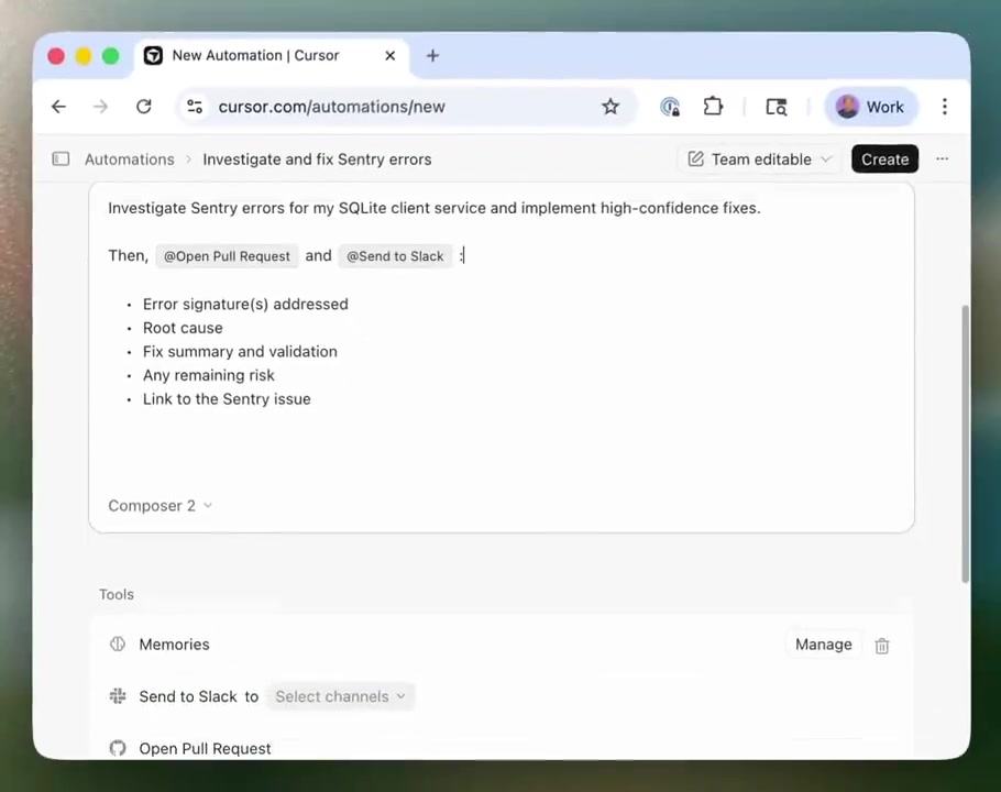 Cursor Automations Now Trigger AI Agents to Fix Sentry Production Errors