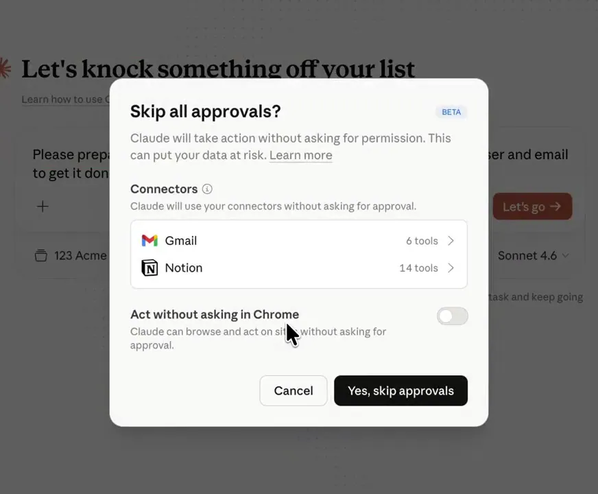 Anthropic Adds Permission Bypass to Claude Cowork for Autonomous Task Execution