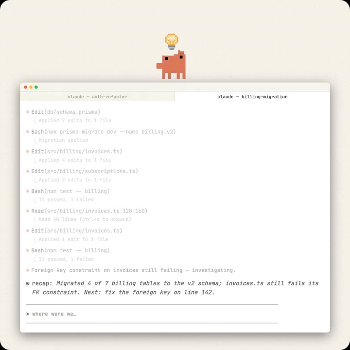 Anthropic Adds Session Recaps to Claude Code for Managing Parallel Agentic Tasks