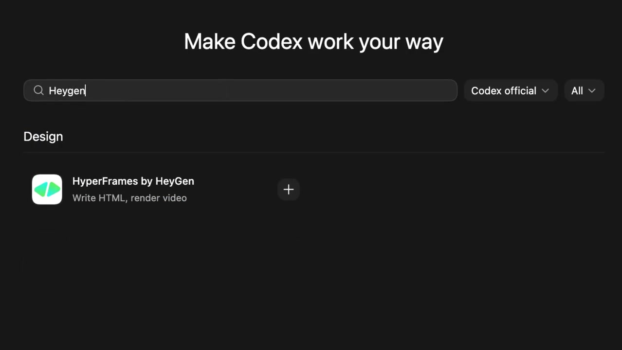 HeyGen Launches Codex Plugin to Turn Engineering Agents Into Video Workspaces