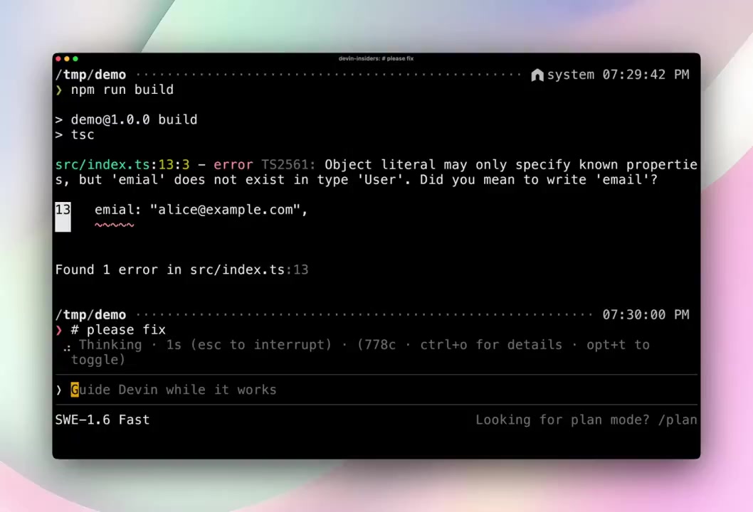 Cognition Integrates Devin Into the Shell for Real Time Terminal Context