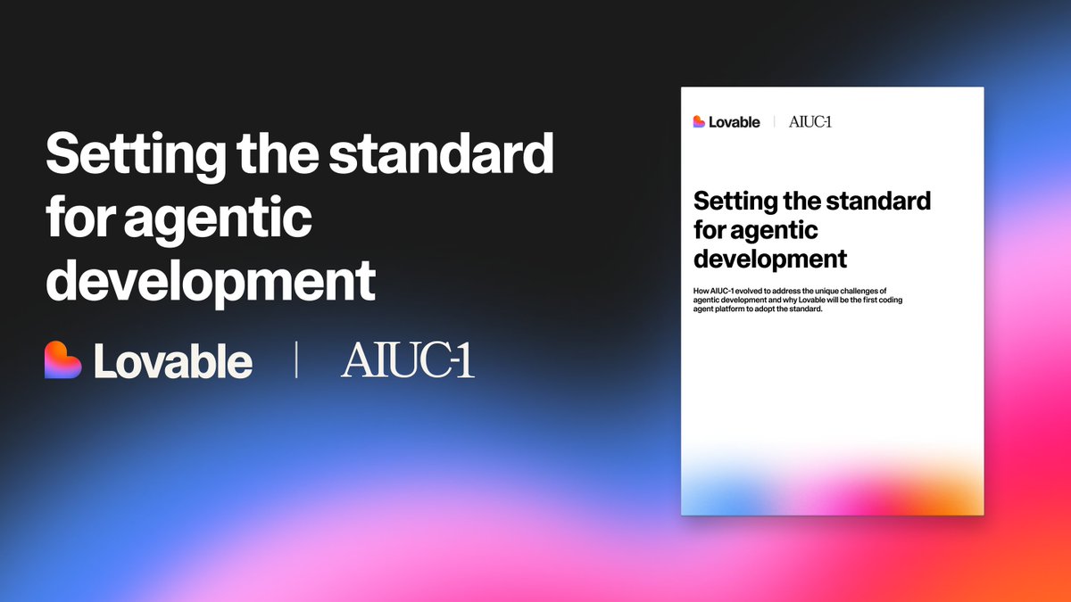 Lovable Targets AIUC-1 Certification to Standardize Coding Agent Security