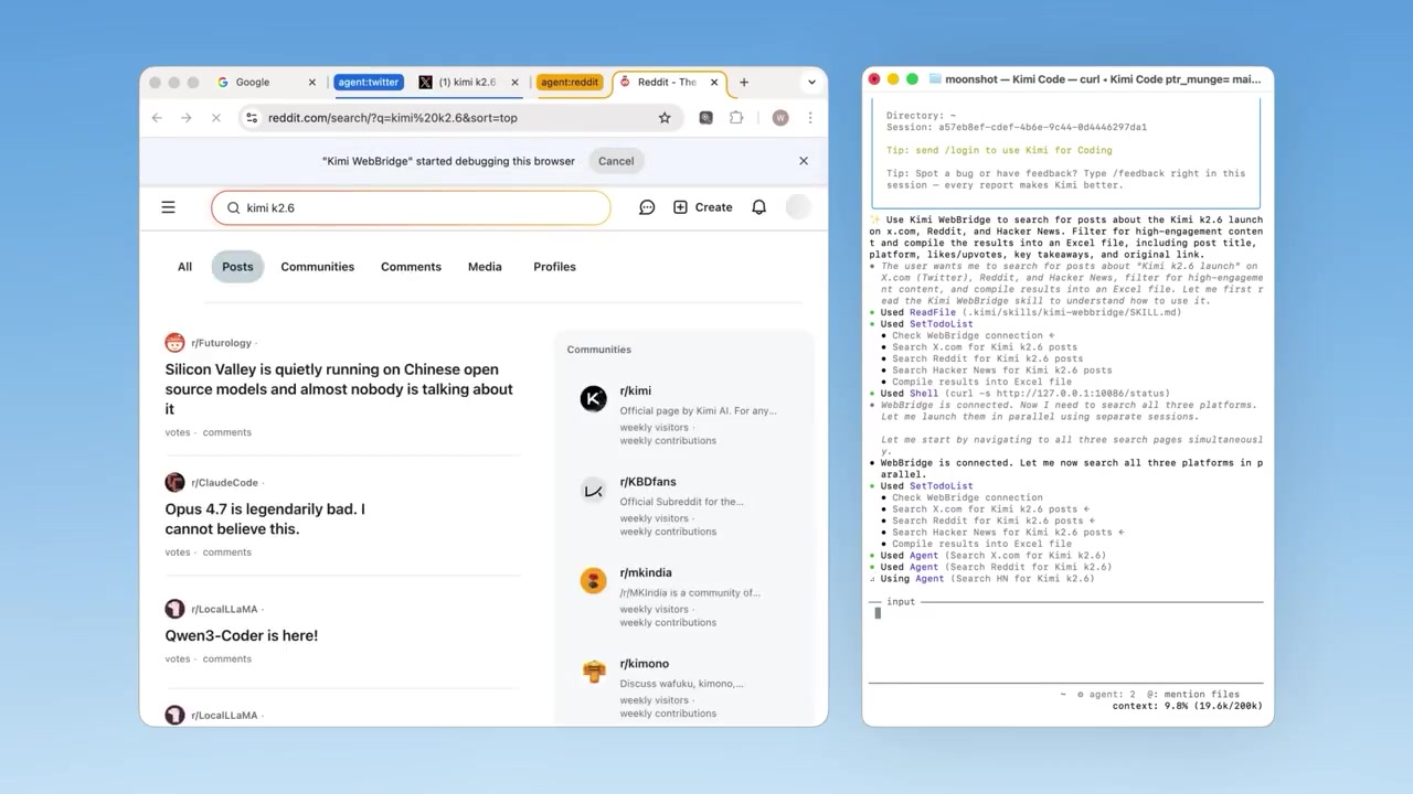 Moonshot AI Kimi Web Bridge Lets Coding Agents Control Your Browser