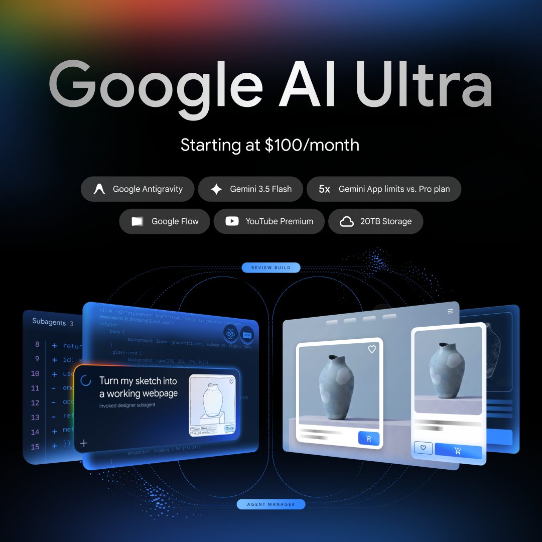 Google Restructures AI Tiers With New 100 Dollar Ultra Plan