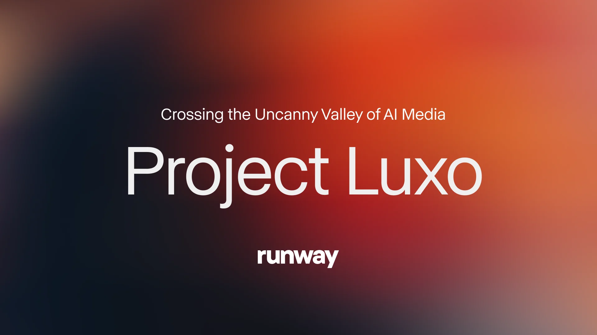 Runway Project Luxo Demonstrates AI Video Crossing the Uncanny Valley Threshold
