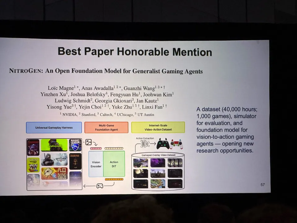 NVIDIA NitroGen Model Wins CVPR Award for Multiverse Embodied Agents