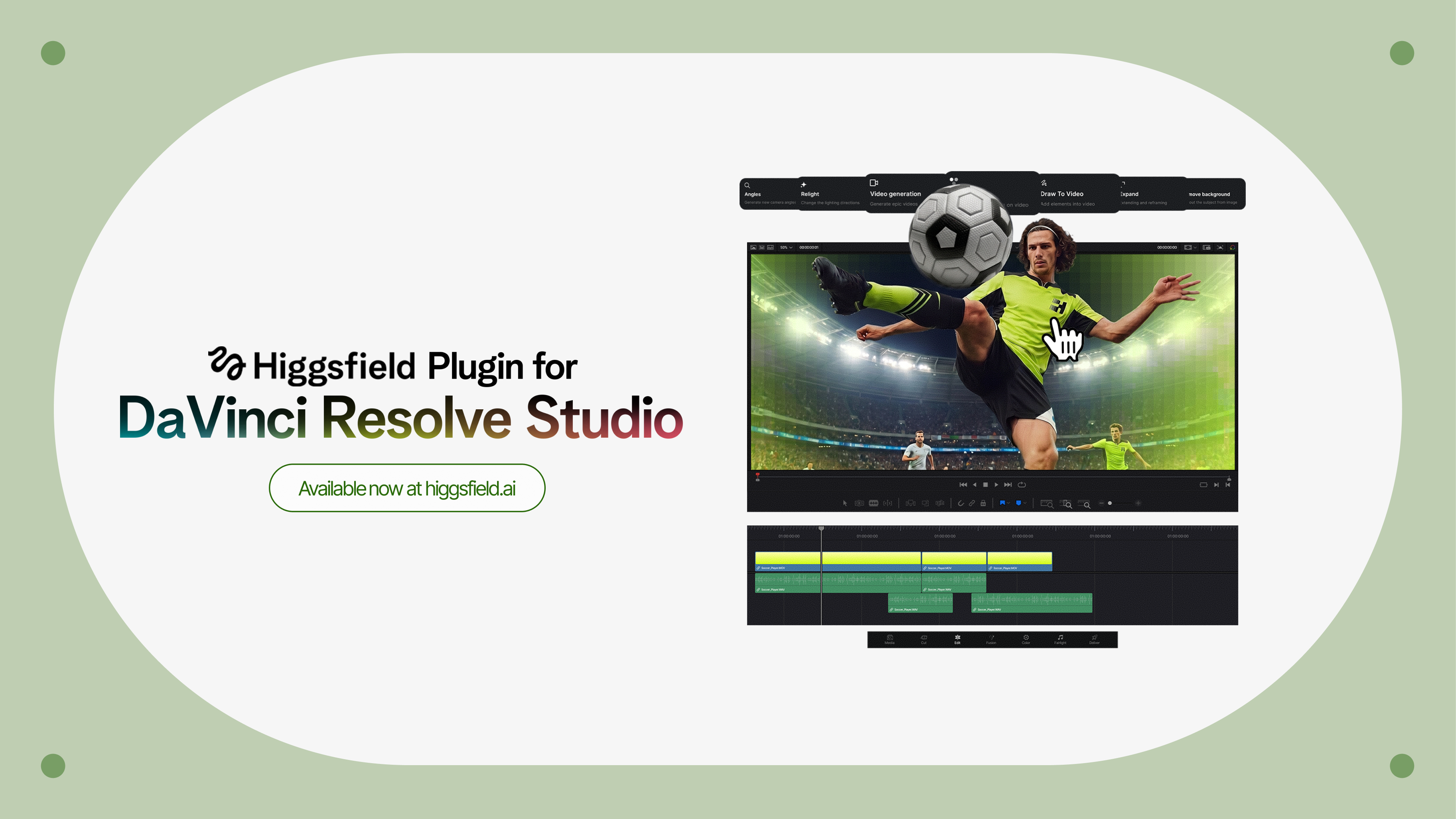 Higgsfield Integrates AI Video Generation and Editing Directly into DaVinci Resolve
