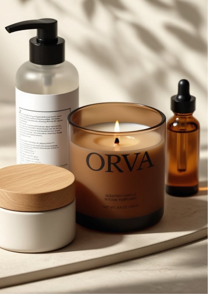 ORVA SCENTED CANDLE BOUGIE PARFUMEE NET WT. 8.8 OZ | 250 G