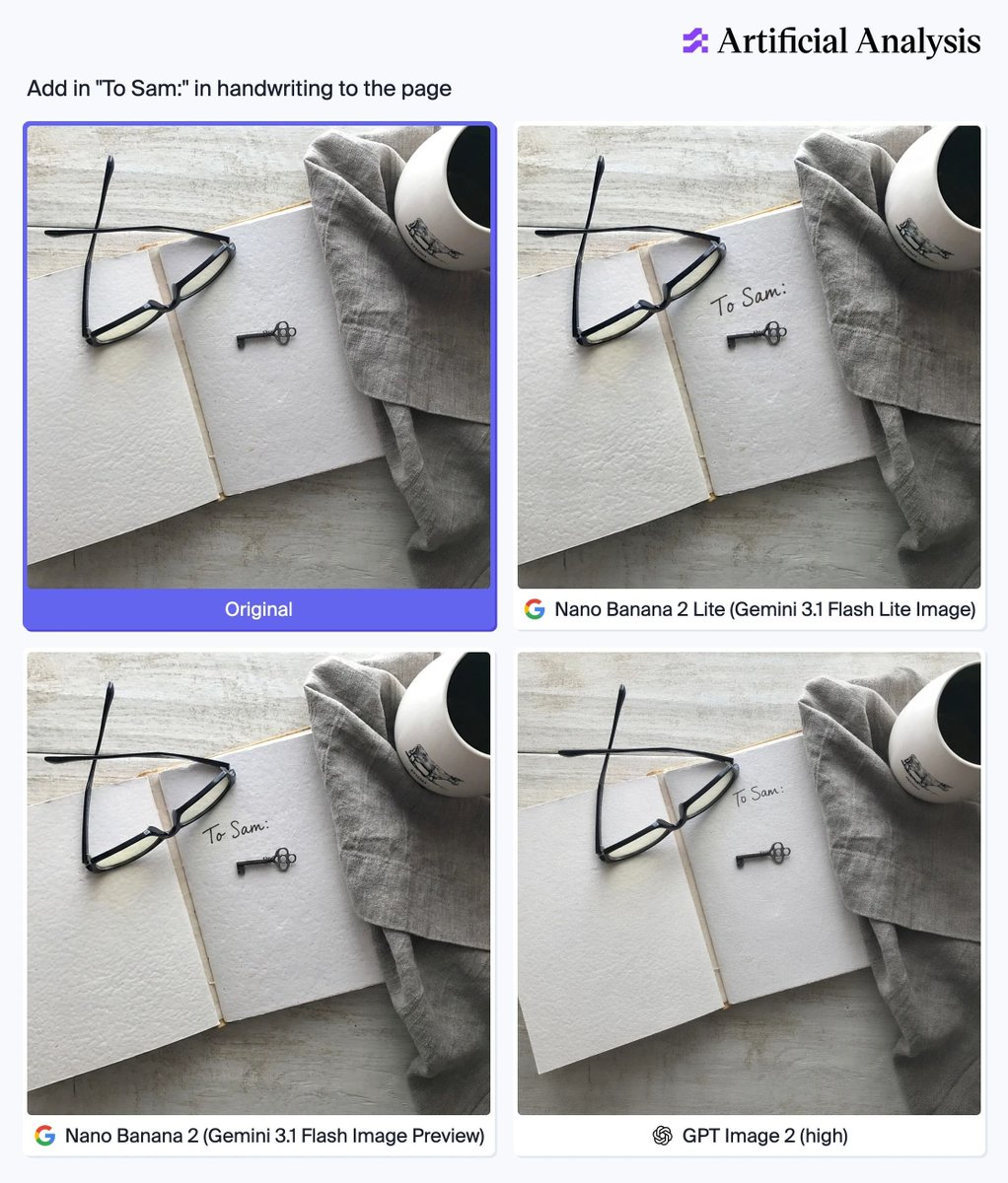 Add in "To Sam:" in handwriting to the page
Original
Nano Banana 2 Lite (Gemini 3.1 Flash Lite Image)
Nano Banana 2 (Gemini 3.1 Flash Image Preview)
GPT Image 2 (high)