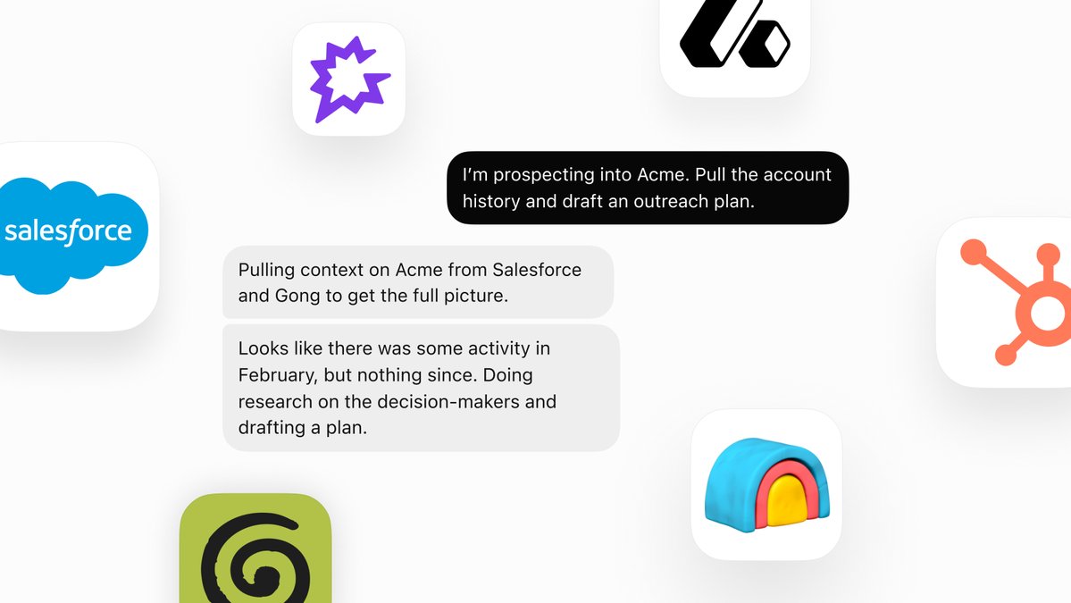 I'm prospecting into Acme. Pull the account history and draft an outreach plan. Pulling context on Acme from Salesforce and Gong to get the full picture. Looks like there was some activity in February, but nothing since. Doing research on the decision-makers and drafting a plan.