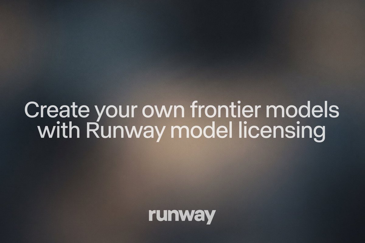 Create your own frontier models with Runway model licensing