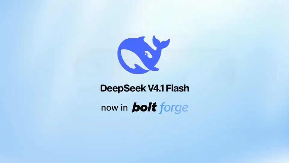 DeepSeek V4.1 Flash now in bolt forge