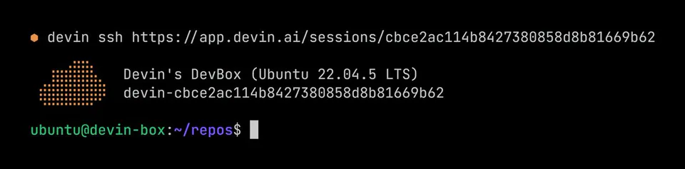 devin ssh https://app.devin.ai/sessions/cbce2ac114b8427380858d8b81669b62
Devin's DevBox (Ubuntu 22.04.5 LTS)
devin-cbce2ac114b8427380858d8b81669b62
ubuntu@devin-box:~/repos$