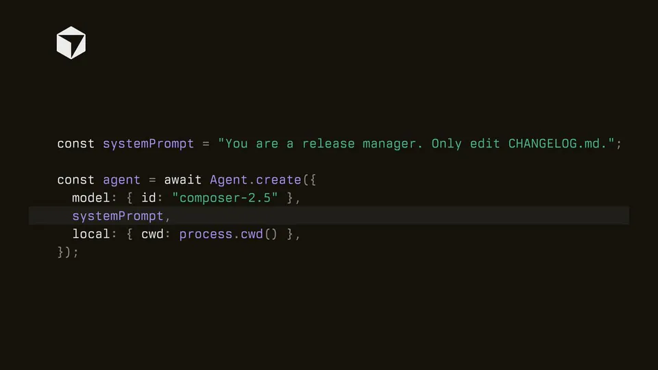 const systemPrompt = "You are a release manager. Only edit CHANGELOG.md.";