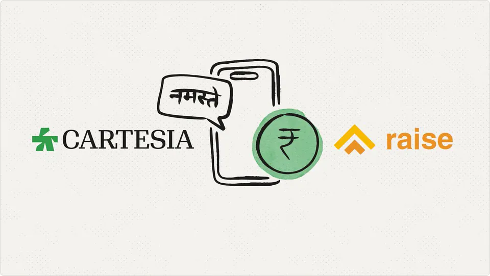 CARTESIA, नमस्ते, ₹, raise
