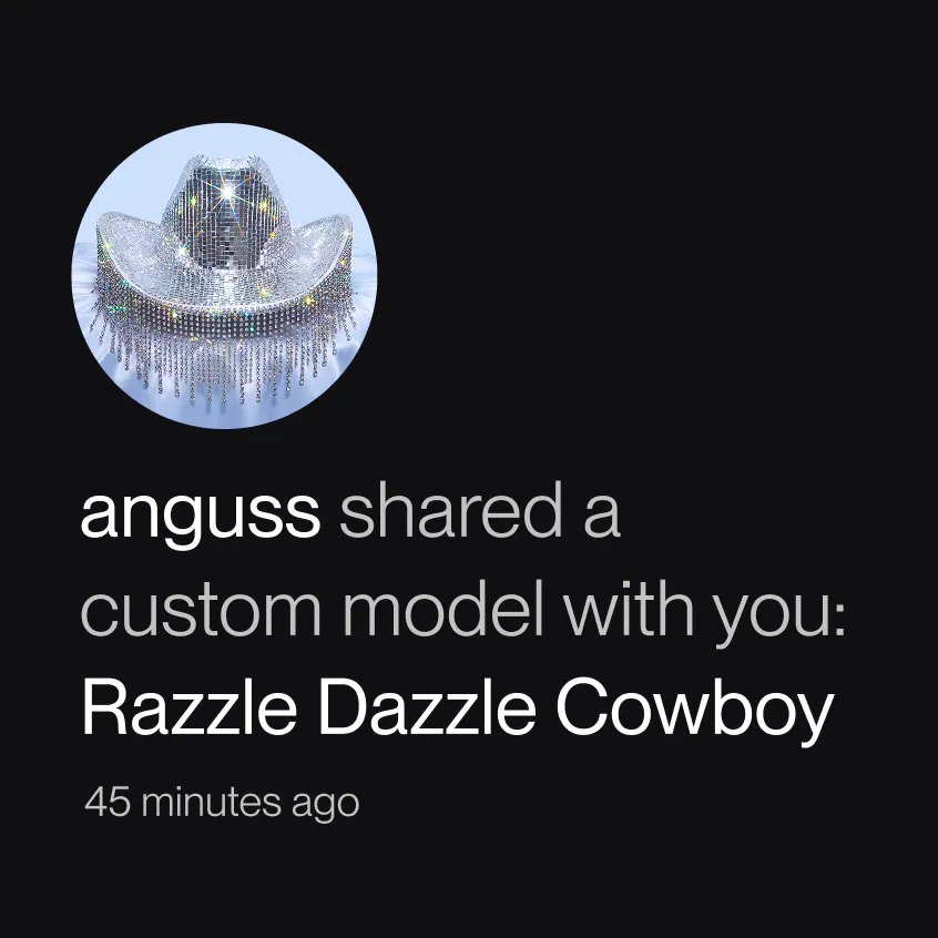 anguss shared a custom model with you: Razzle Dazzle Cowboy