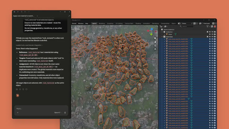 Anthropic Connects Claude to Professional Creative Tools Including Blender and Adobe