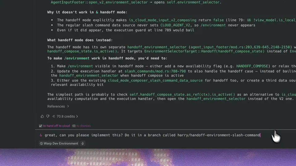 Warp Launches Cloud Handoff to Run Terminal Agents Persistently
