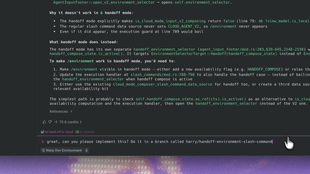 Warp Launches Cloud Handoff to Run Terminal Agents Persistently