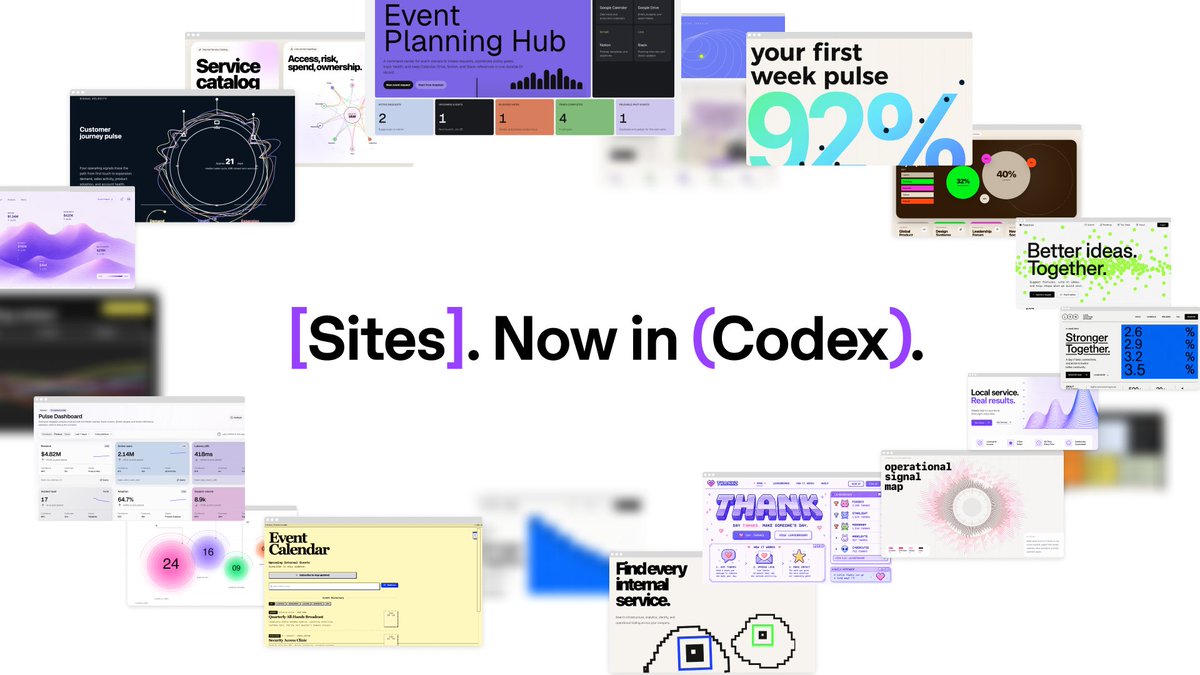 OpenAI Codex Sites turns natural language into interactive hosted apps