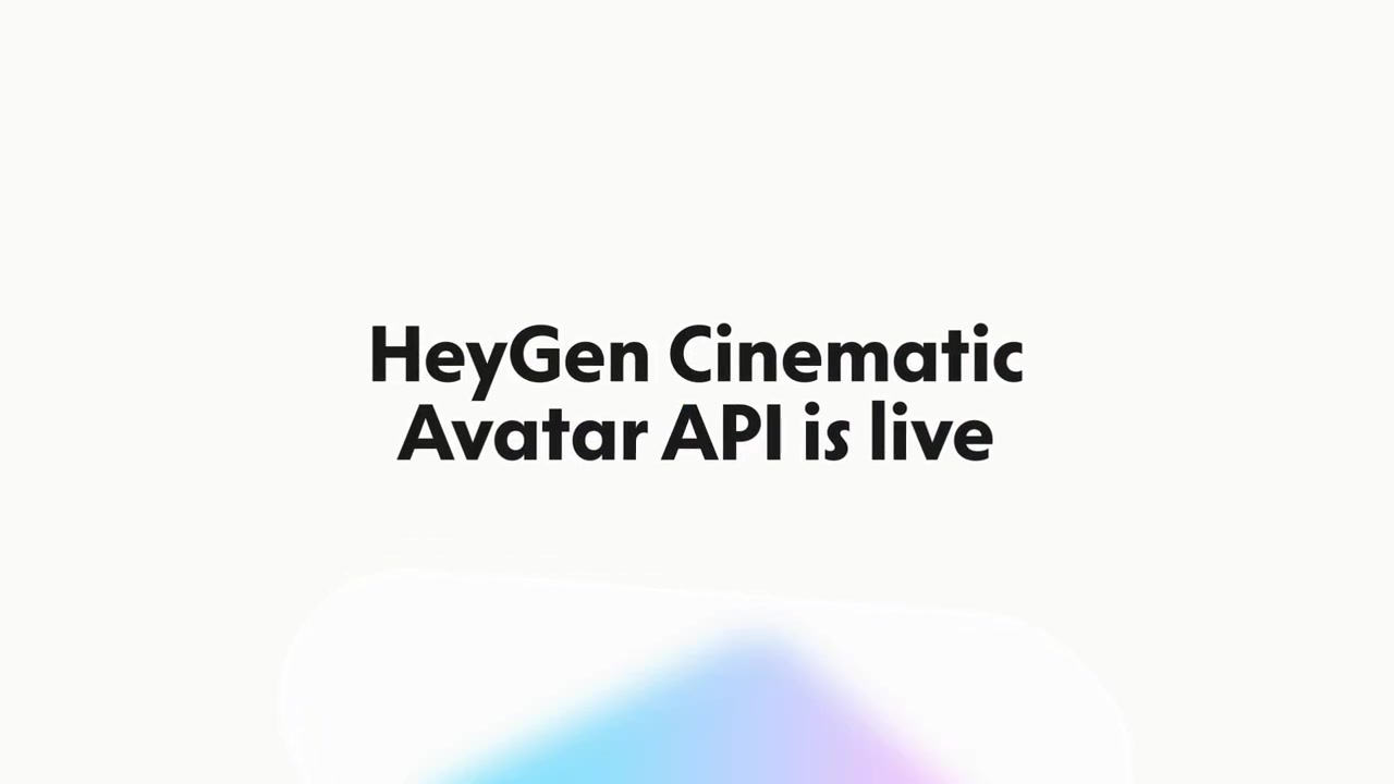 HeyGen Launches Cinematic Avatar API for Agent-Driven Video Pipelines