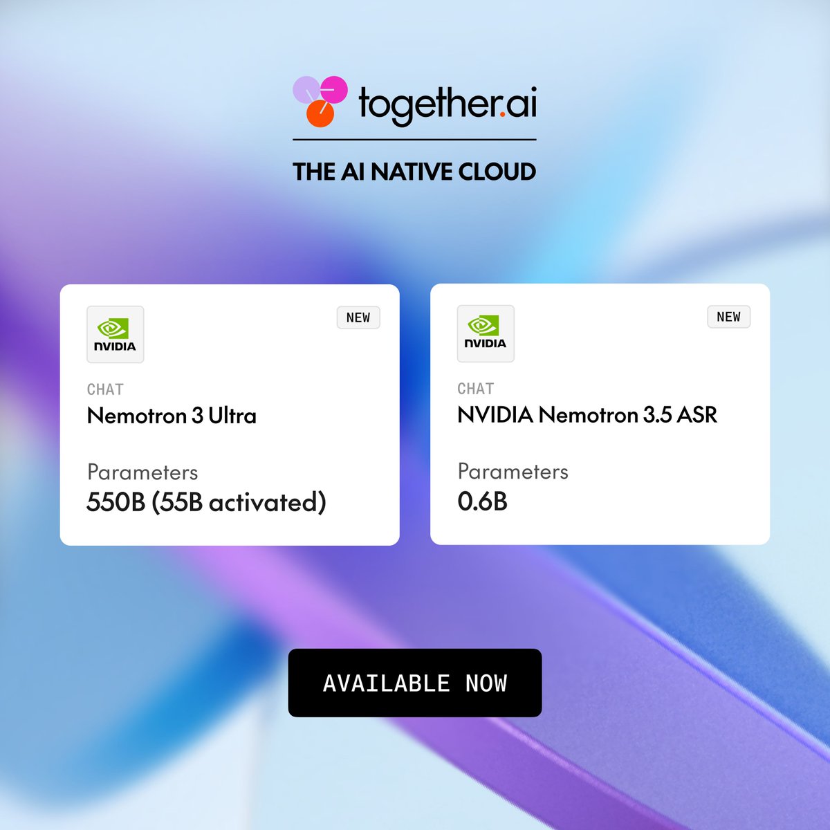 Together AI Adds NVIDIA Nemotron Models for Agentic AI and Real-Time Voice