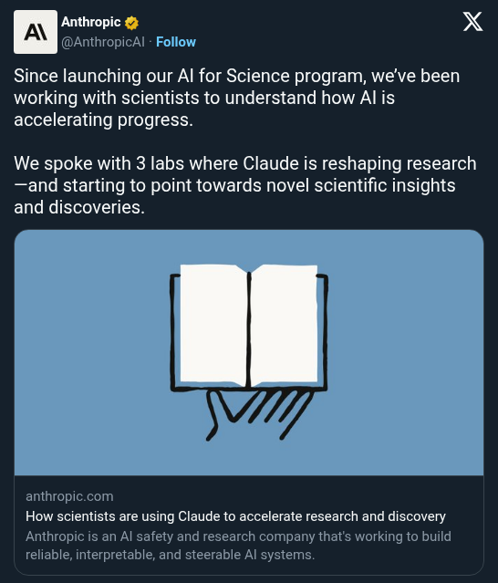Claude Accelerates Scientific Discoveries at Three Research Labs