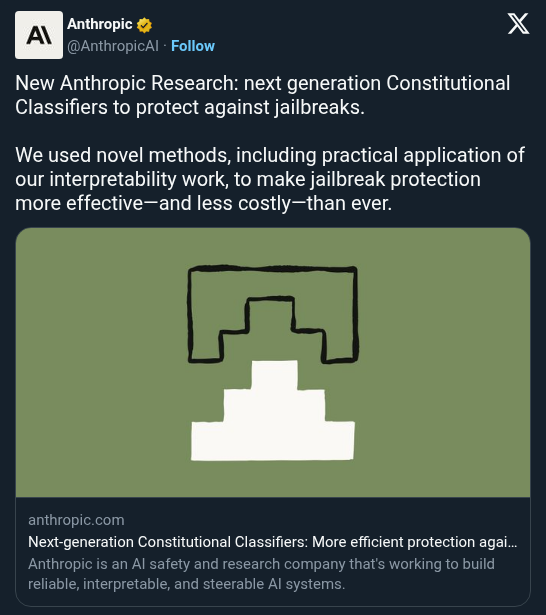 Anthropic's Next-Gen Constitutional Classifiers Block Jailbreaks at 1% Compute Cost