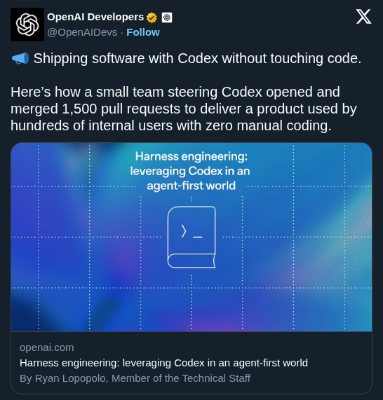 OpenAI Team Shipped a Full Product Using Zero Human-Written Code