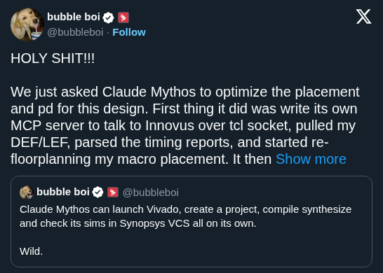 Anthropic Claude Mythos Autonomously Writes MCP Servers to Optimize Chip Design