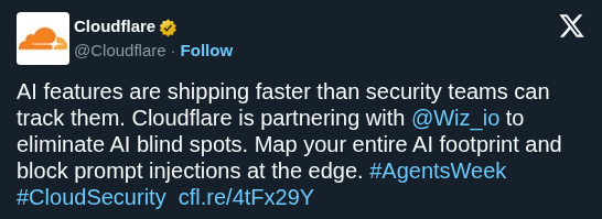 Cloudflare and Wiz Partner to Secure Shadow AI and Block Prompt Injections