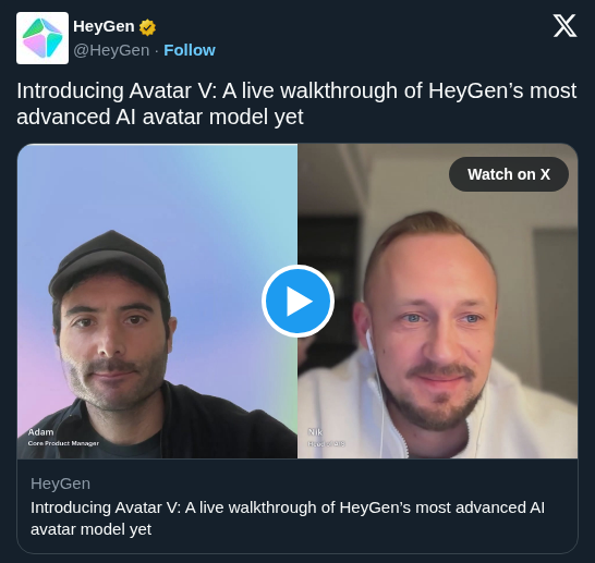 HeyGen Launches Avatar V to Improve Realism and Identity Consistency