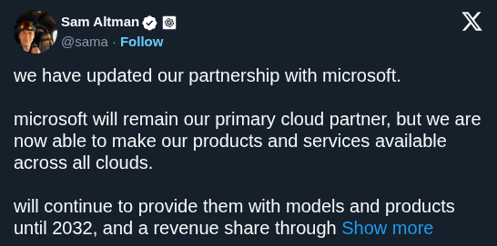 OpenAI Ends Microsoft Exclusivity to Launch Multi-Cloud Strategy