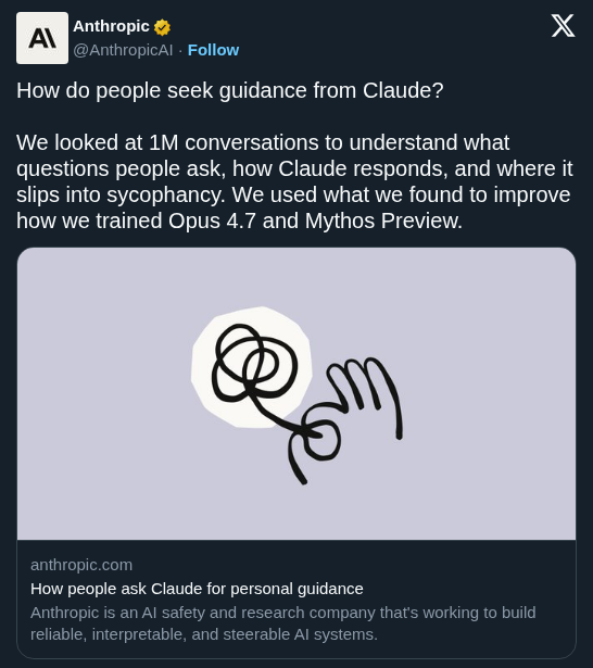 Anthropic Cuts Claude Sycophancy in Half for Relationship and Life Guidance