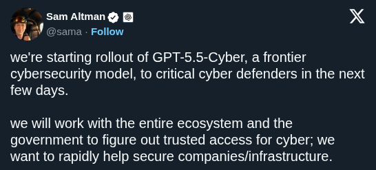 OpenAI Prepares Restricted Rollout of GPT-5.5-Cyber for Security Defenders