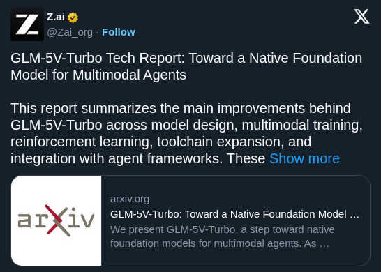 Zhipu AI Details GLM-5V-Turbo Architecture for Native Multimodal Agents