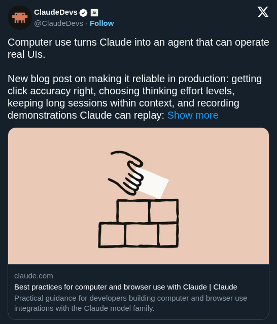 Anthropic Details Best Practices for Reliable Claude Computer Use in Production