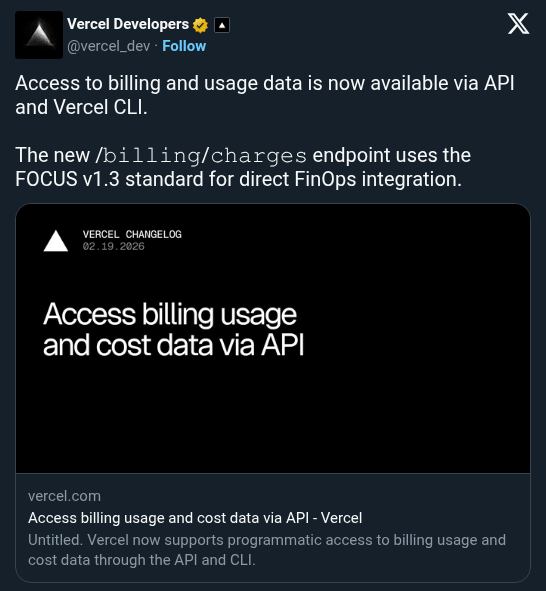 Vercel Releases Agent Skills for Infrastructure Monitoring and Cost Optimization